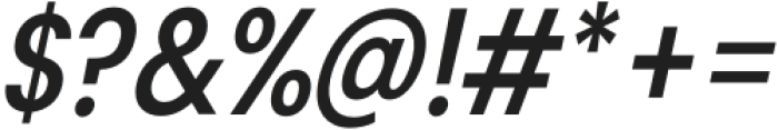 RD Sans Condensed Medium Italic otf (500) Font OTHER CHARS