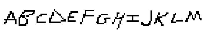 RDJ-Hand Pixel Font UPPERCASE