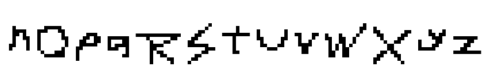 RDJ-Hand Pixel Font LOWERCASE