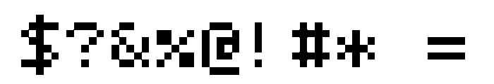 Receipt Medium Font OTHER CHARS