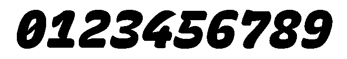 Recursive Mono Casual Static Black Italic Font OTHER CHARS