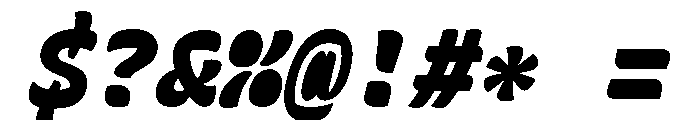 Recursive Mono Casual Static Black Italic Font OTHER CHARS