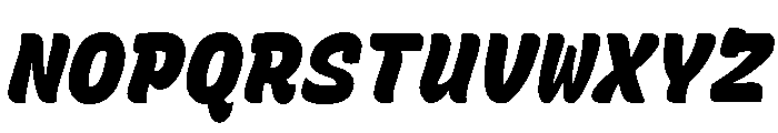 Recursive Mono Casual Static Black Italic Font UPPERCASE