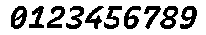 Recursive Mono Casual Static Bold Italic Font OTHER CHARS