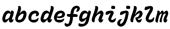 Recursive Mono Casual Static Bold Italic FONT