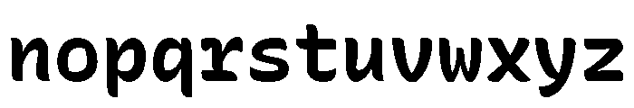 Recursive Mono Casual Static Bold Font LOWERCASE