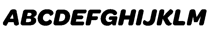 Recursive Mono Casual Static Extra Bold Italic Font UPPERCASE
