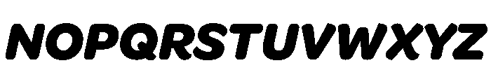 Recursive Mono Casual Static Extra Bold Italic Font UPPERCASE