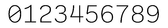 Recursive Mono Casual Static Extra Light Font OTHER CHARS