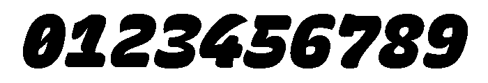 Recursive Mono Casual Static ExtraBlack Italic Font OTHER CHARS
