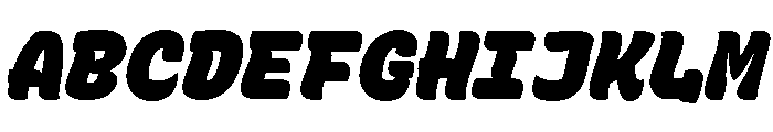 Recursive Mono Casual Static ExtraBlack Italic Font UPPERCASE