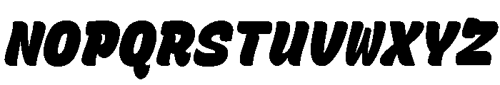 Recursive Mono Casual Static ExtraBlack Italic Font UPPERCASE