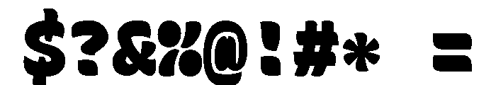 Recursive Mono Casual Static ExtraBlack Font OTHER CHARS