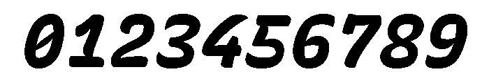 Recursive Mono Casual Static ExtraBold Italic Font OTHER CHARS