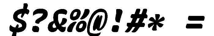 Recursive Mono Casual Static ExtraBold Italic Font OTHER CHARS