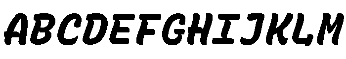 Recursive Mono Casual Static ExtraBold Italic Font UPPERCASE