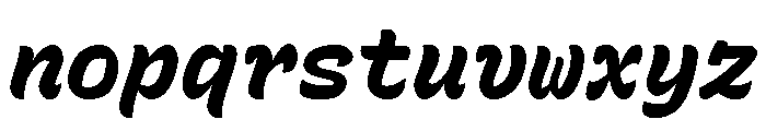 Recursive Mono Casual Static ExtraBold Italic Font LOWERCASE