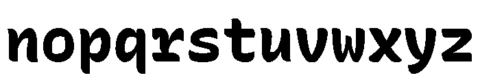 Recursive Mono Casual Static ExtraBold Font LOWERCASE