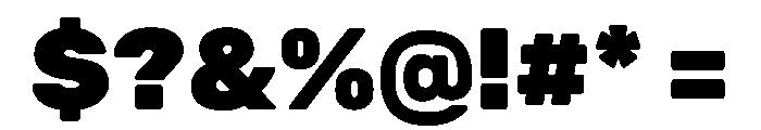 Recursive Mono Casual Static Heavy Font OTHER CHARS