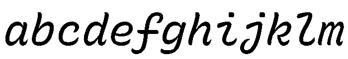 Recursive Mono Casual Static Italic FONT
