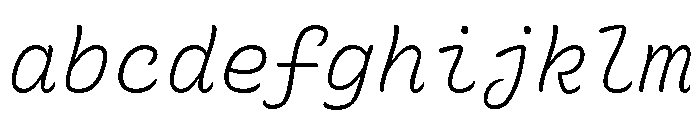 Recursive Mono Casual Static Light Italic FONT