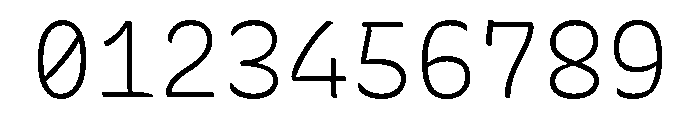 Recursive Mono Casual Static Light Font OTHER CHARS