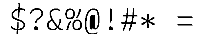 Recursive Mono Casual Static Light Font OTHER CHARS