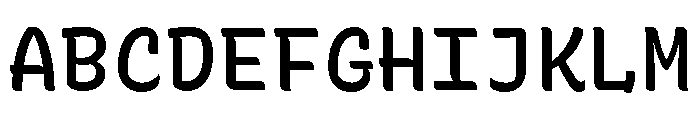 Recursive Mono Casual Static Medium Font UPPERCASE