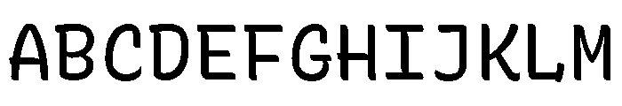 Recursive Mono Casual Static Regular Font UPPERCASE