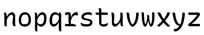 Recursive Mono Casual Static Regular Font LOWERCASE