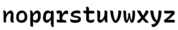 Recursive Mono Casual Static SemiBold Font LOWERCASE