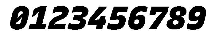 Recursive Mono Linear Static Black Italic Font OTHER CHARS
