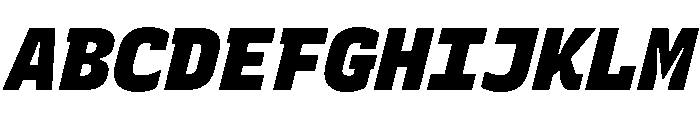 Recursive Mono Linear Static Black Italic Font UPPERCASE