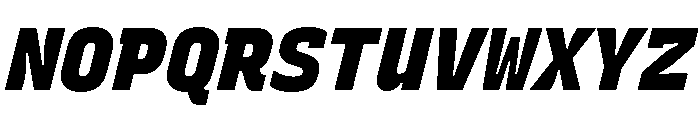 Recursive Mono Linear Static Black Italic Font UPPERCASE