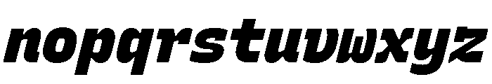 Recursive Mono Linear Static Black Italic Font LOWERCASE