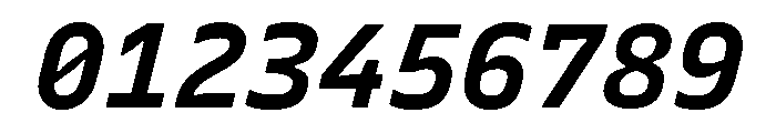 Recursive Mono Linear Static Bold Italic Font OTHER CHARS