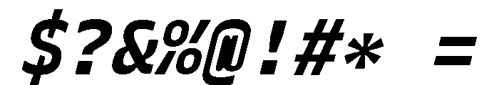 Recursive Mono Linear Static Bold Italic Font OTHER CHARS