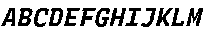Recursive Mono Linear Static Bold Italic Font UPPERCASE