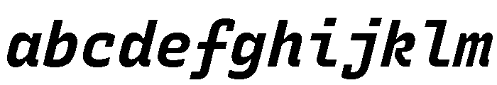 Recursive Mono Linear Static Bold Italic FONT