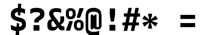 Recursive Mono Linear Static Bold Font OTHER CHARS