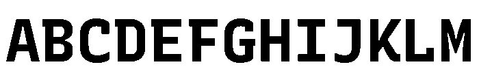 Recursive Mono Linear Static Bold Font UPPERCASE