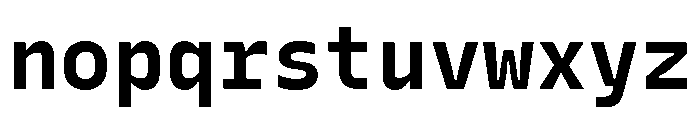 Recursive Mono Linear Static Bold Font LOWERCASE