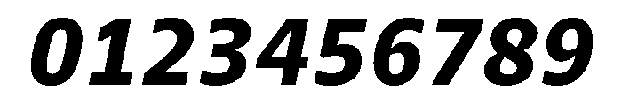 Recursive Mono Linear Static Extra Bold Italic Font OTHER CHARS