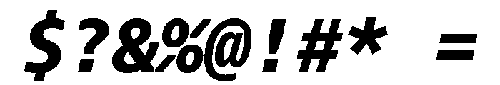Recursive Mono Linear Static Extra Bold Italic Font OTHER CHARS