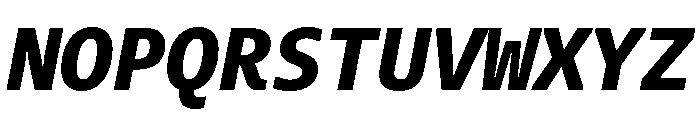 Recursive Mono Linear Static Extra Bold Italic Font UPPERCASE