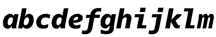 Recursive Mono Linear Static Extra Bold Italic FONT