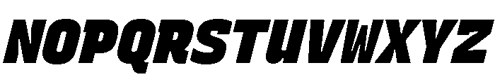 Recursive Mono Linear Static ExtraBlack Italic Font UPPERCASE