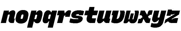 Recursive Mono Linear Static ExtraBlack Italic Font LOWERCASE