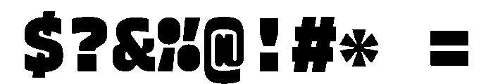 Recursive Mono Linear Static ExtraBlack Font OTHER CHARS