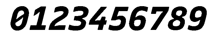 Recursive Mono Linear Static ExtraBold Italic Font OTHER CHARS